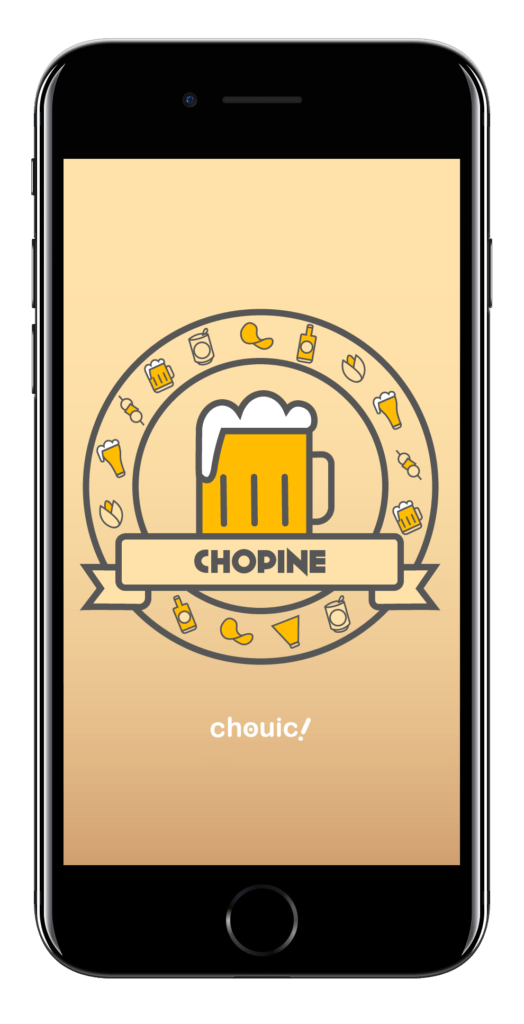 Jeu d'alcool Chopine, vue de lancement 